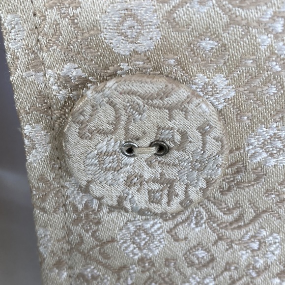 Gorgeous Rare Vintage Liz Claiborne Jacket Gold Brocade EUC Size 14 - Picture 7 of 16